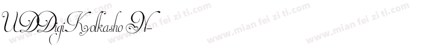 UDDigiKyolkasho N字体转换